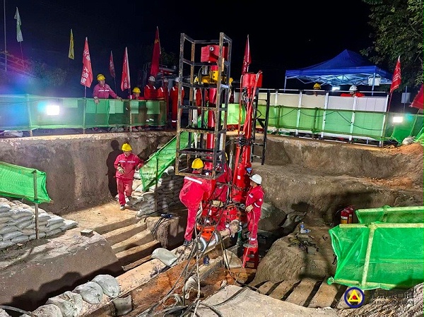 40梅州上游开始开孔