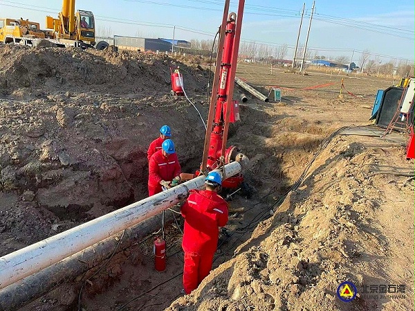 8旁通线组队完成，开始焊接