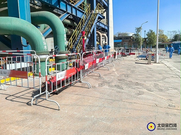 3联九559封堵项目，设备卸车