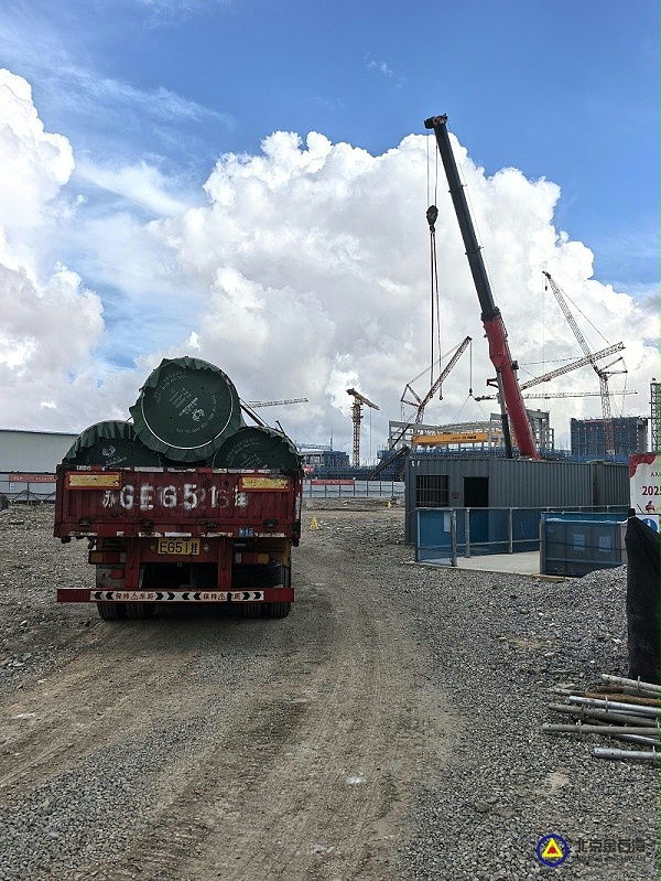 11舟山接收钢管三车，1016九根，508两根